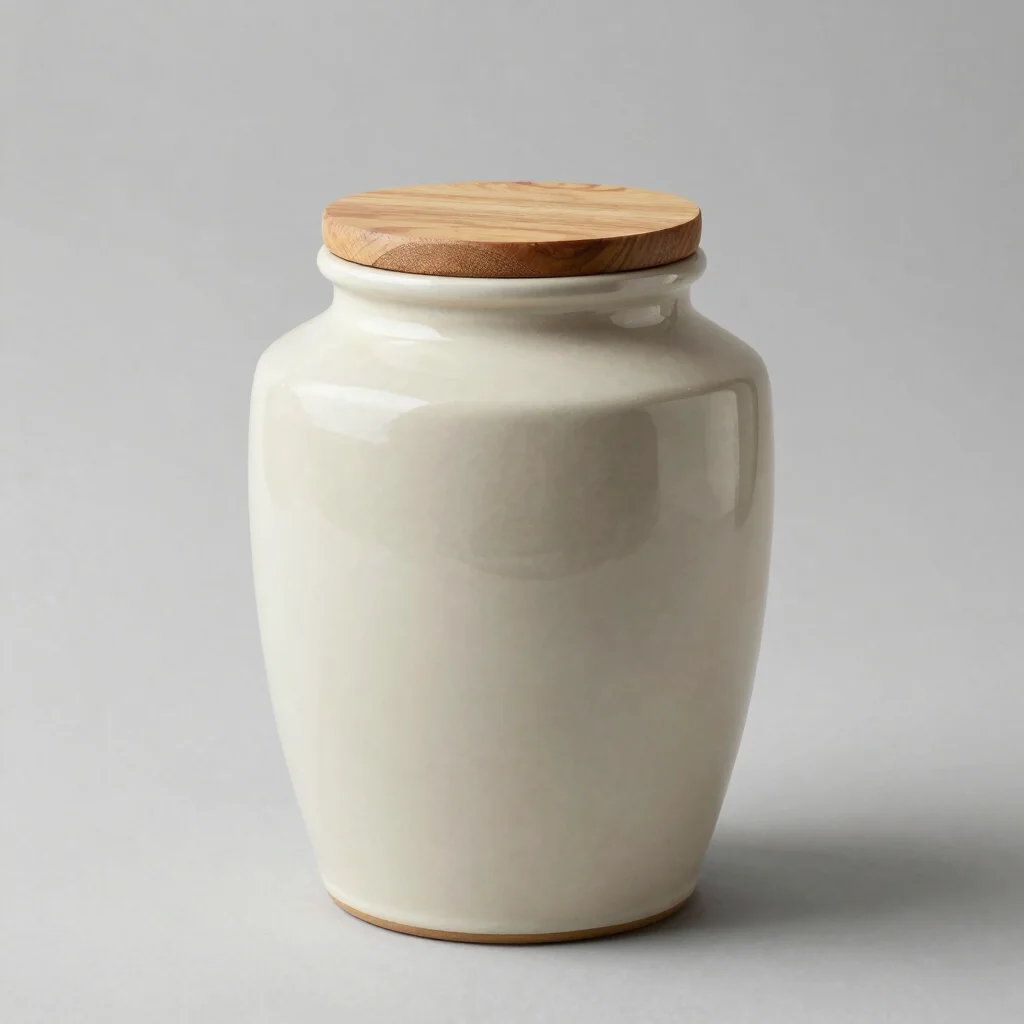 Stoneware Storage Jar